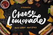 Cheese Lemonade - Food Display Font, a Script Font by Dirtytemp Studio (Thumbnail 1 of 8)