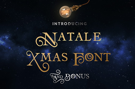 Natale Christmas Font & Bonus Gift, a Font by GraphicDash