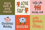 Natural Imperfect Whimsical Display, a Sans Serif Font by Typetemp Studio (Thumbnail 5 of 14)