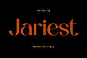 Jariest - Modern Sans Serif Typeface, a Sans Serif Font by Font Kingdom (Thumbnail 1 of 7)