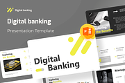Digital Banking PowerPoint Template, a Presentation Template by Premast (Thumbnail 1 of 4)