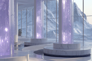 Serene Spa Mountain View Indoor Pool, a Photo by Pixeness Studio