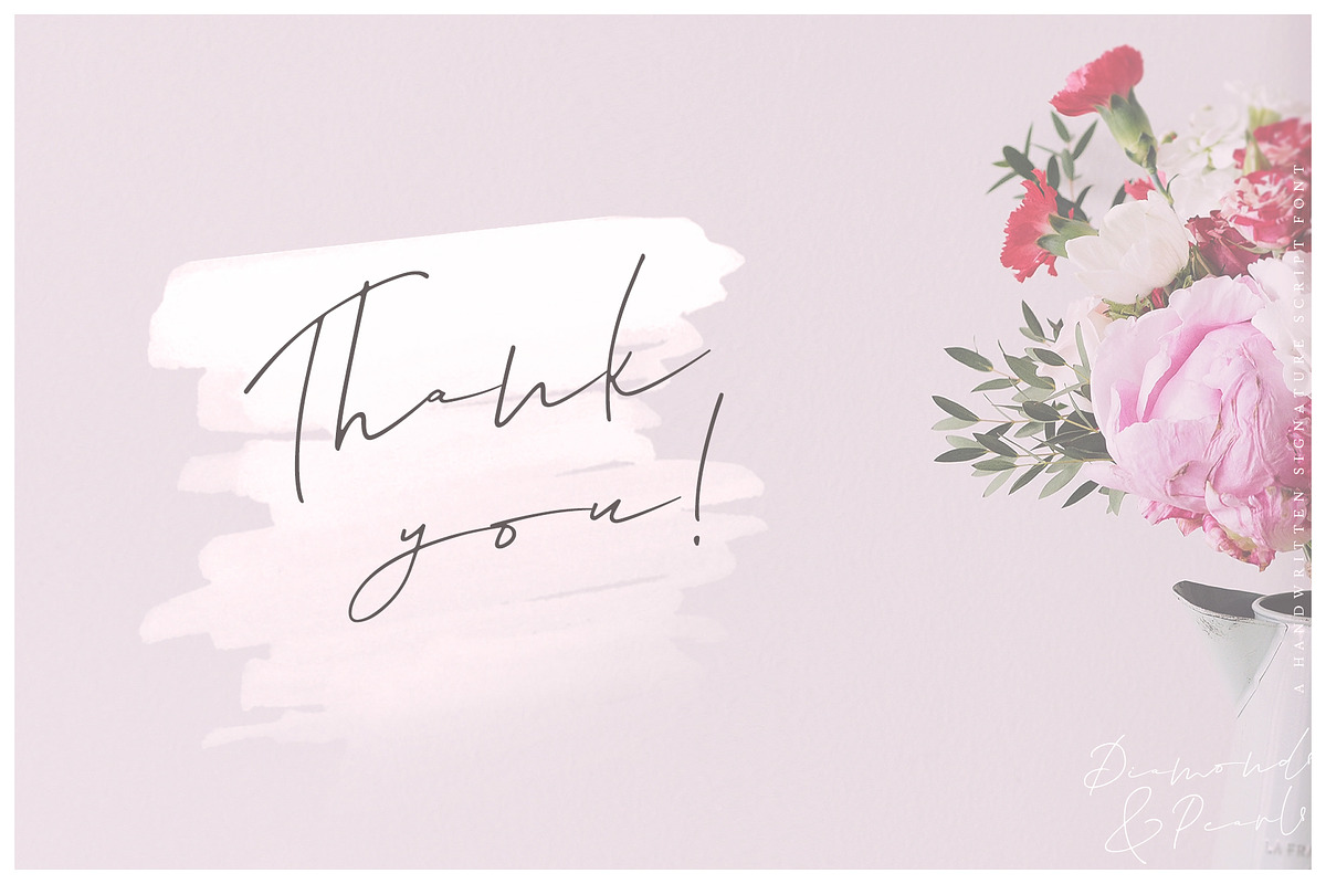 Diamonds & Pearls, a Script Font by Ayca Atalay (Photo 15 of 15)