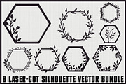 Laser Cut Floral Border Designs, an Illustration by jahid234 (Thumbnail 1 of 9)