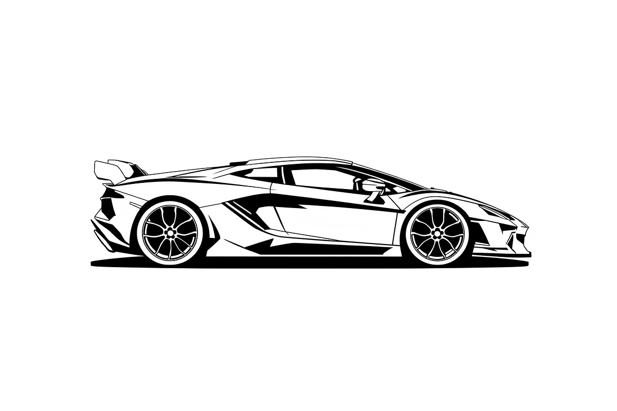 Racing Car Silhouette Bundle, an Illustration by Gfx_Store
