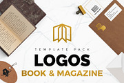 Books & Magazine Logos Pack, a Branding & Logo Template by MockUpgrade (Thumbnail 1 of 8)