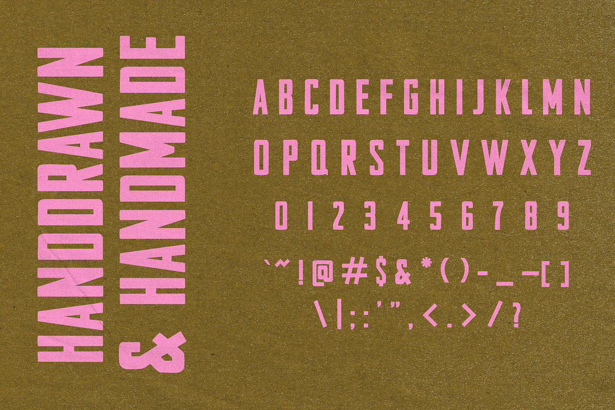 Greasy - Handdrawn Vintage Typeface, a Handwritten Font by Quiet Beings Design Studi (Photo 2 of 8)