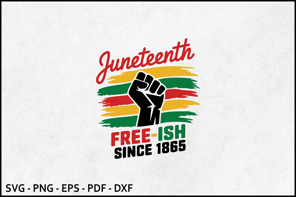 Juneteenth Free-ish SVG, an Object Graphic by BeeCraftR (Photo 1 of 2)