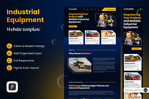 Industrial Equipment Website Templat