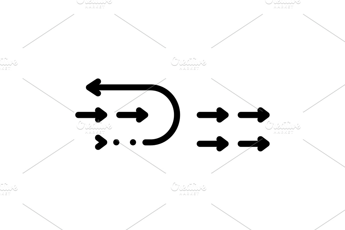 Different apart black icon, an Outline Icon by Creative priyanka