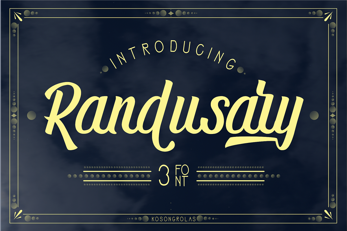 Randusary Font Pack 3 Font