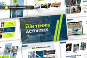 Fun Tennis Presentation Google Slide, a Presentation Template by Antstheme (Thumbnail 1 of 2)