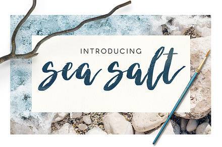 "Sea Salt" Brush Script