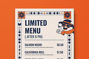 Menu Template, a Print Template by MightyDesign (Thumbnail 2 of 8)
