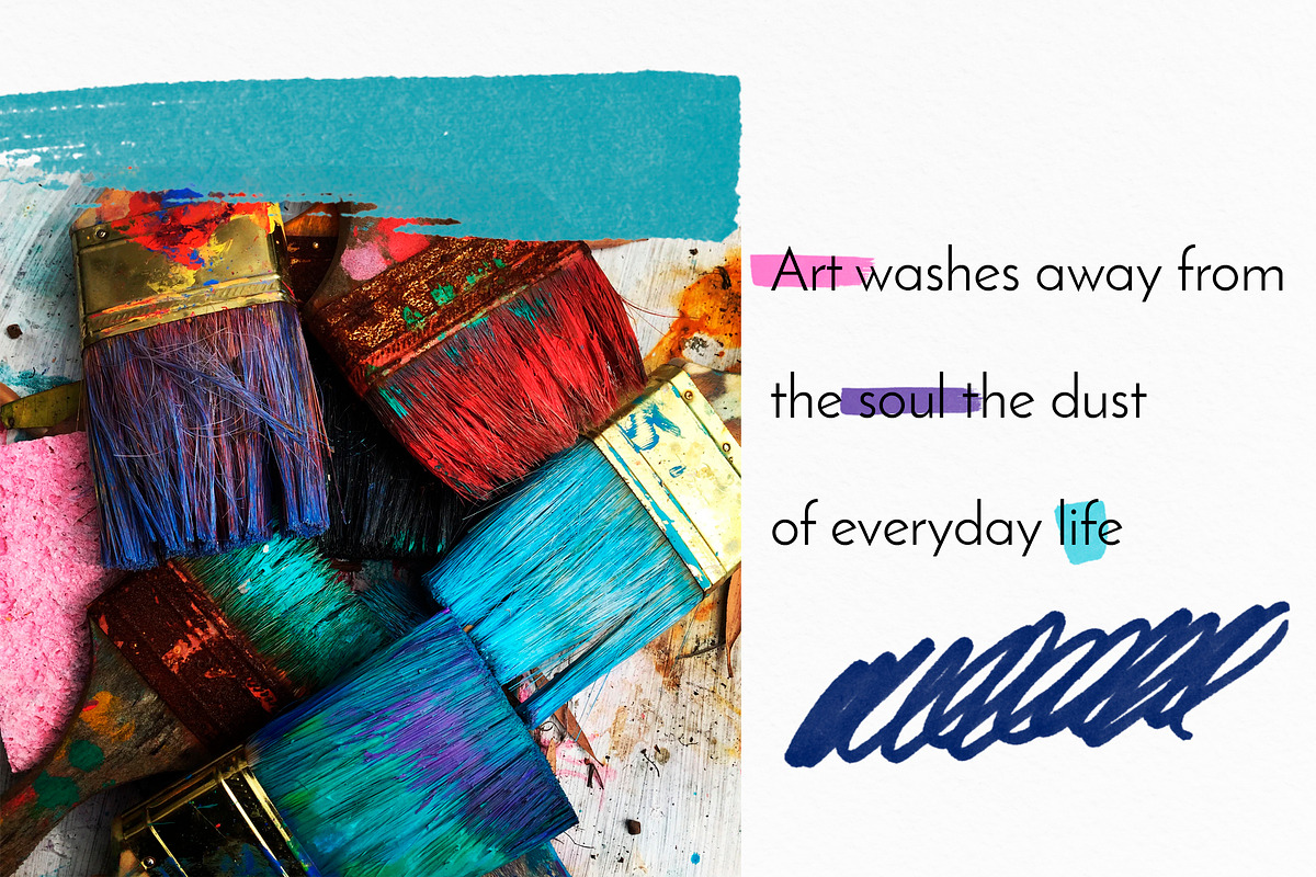 Felt-tip pen brushes for PS, a Brush Add-On by Leo Studio Design Lab (Photo 4 of 8)