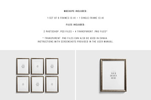 3:4 Metallic Frame Mockup Set 07