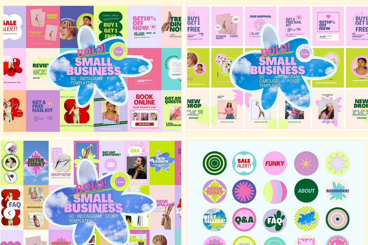Bold Canva Branding Kit, a Branding & Logo Template by HellYeahDesigns (Photo 3 of 11)