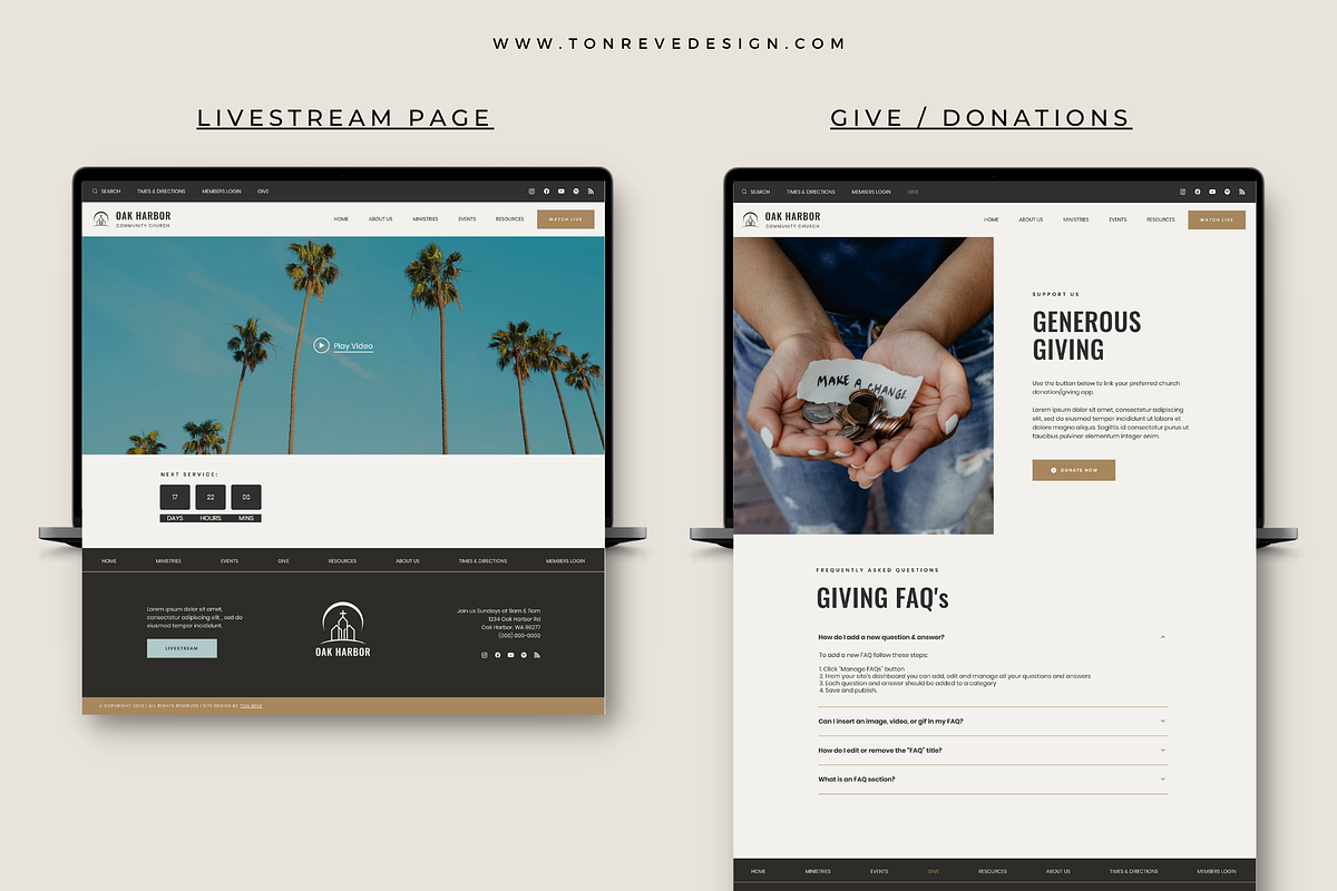 Church Ministry Wix Website Template, a Wix Template by Ton Rêve Design Studio (Photo 6 of 10)