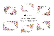 Cosmos Watercolor Floral Clipart, a Decorative Illustration by ForhadGFX (Thumbnail 10 of 15)