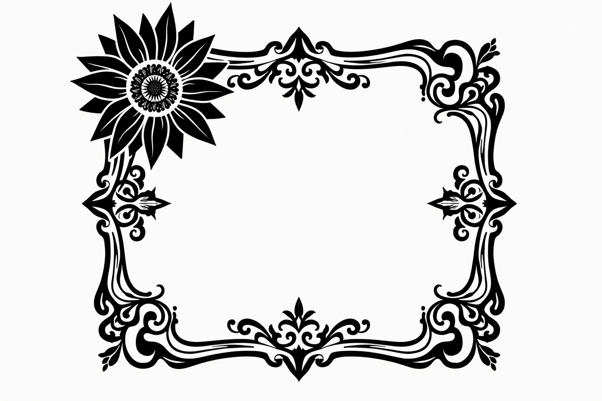 8 Lotus Floral Frame Bundle, an Illustration by Designs_River (Photo 3 of 9)