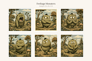 Feelings Monsters Clip Art, 20, an Education Illustration by LanternkinStudio (Thumbnail 8 of 13)