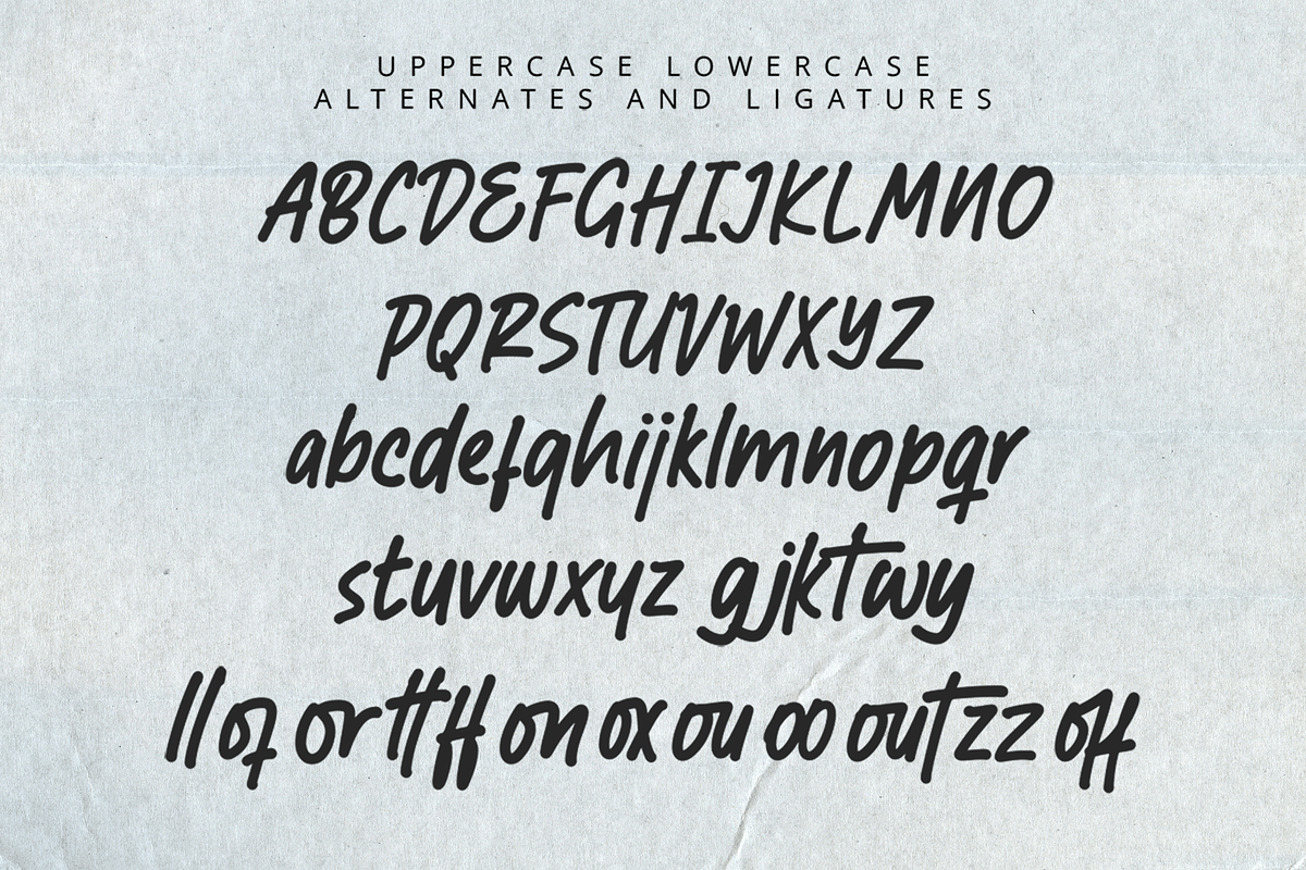 Beatybrith–HandwrittenBrushTypeface, a Handwritten Font by overlaytemplates (Photo 4 of 5)