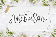 Amelia Sani - Handwritten Font, a Script Font by StringLabs (Thumbnail 1 of 12)