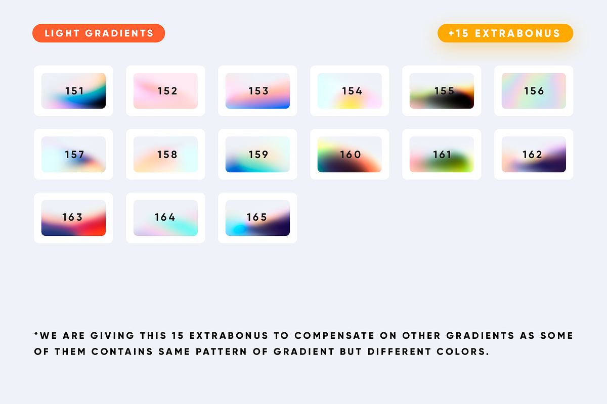 150 Light Gradients Collection, a Texture Graphic by Asylab (Photo 8 of 16)