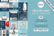 Health Care Social Templates, a Social Media Template by Ariyah Media (Thumbnail 1 of 3)
