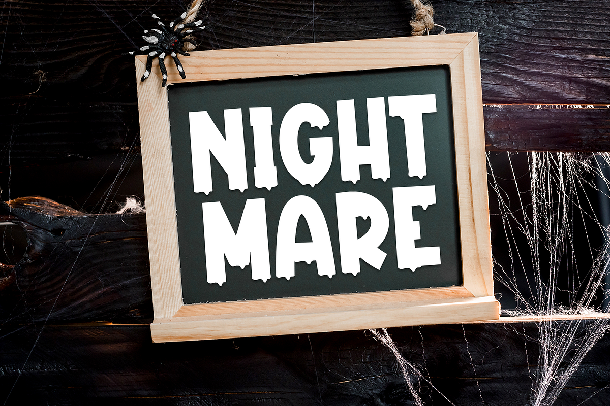 Scary Stories | Script Font, a Script Font by Scratchones (Photo 5 of 8)