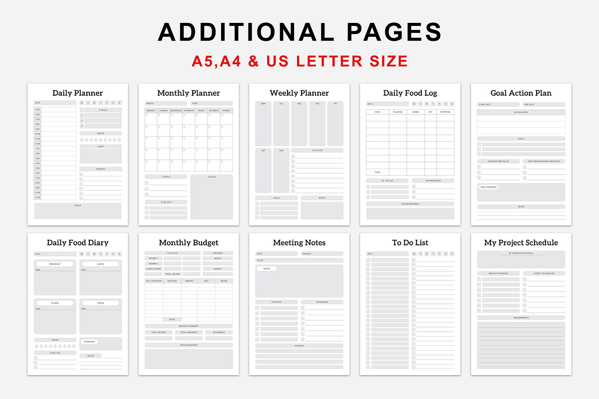 2024-2027 Ultimate Planner Bundle, a Stationery Template by MNT-Creator (Photo 7 of 9)