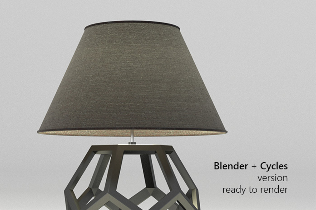 Dustin Dodecahedron table lamp, a Furniture 3D Model by WidhiMuttaqien (Photo 3 of 5)
