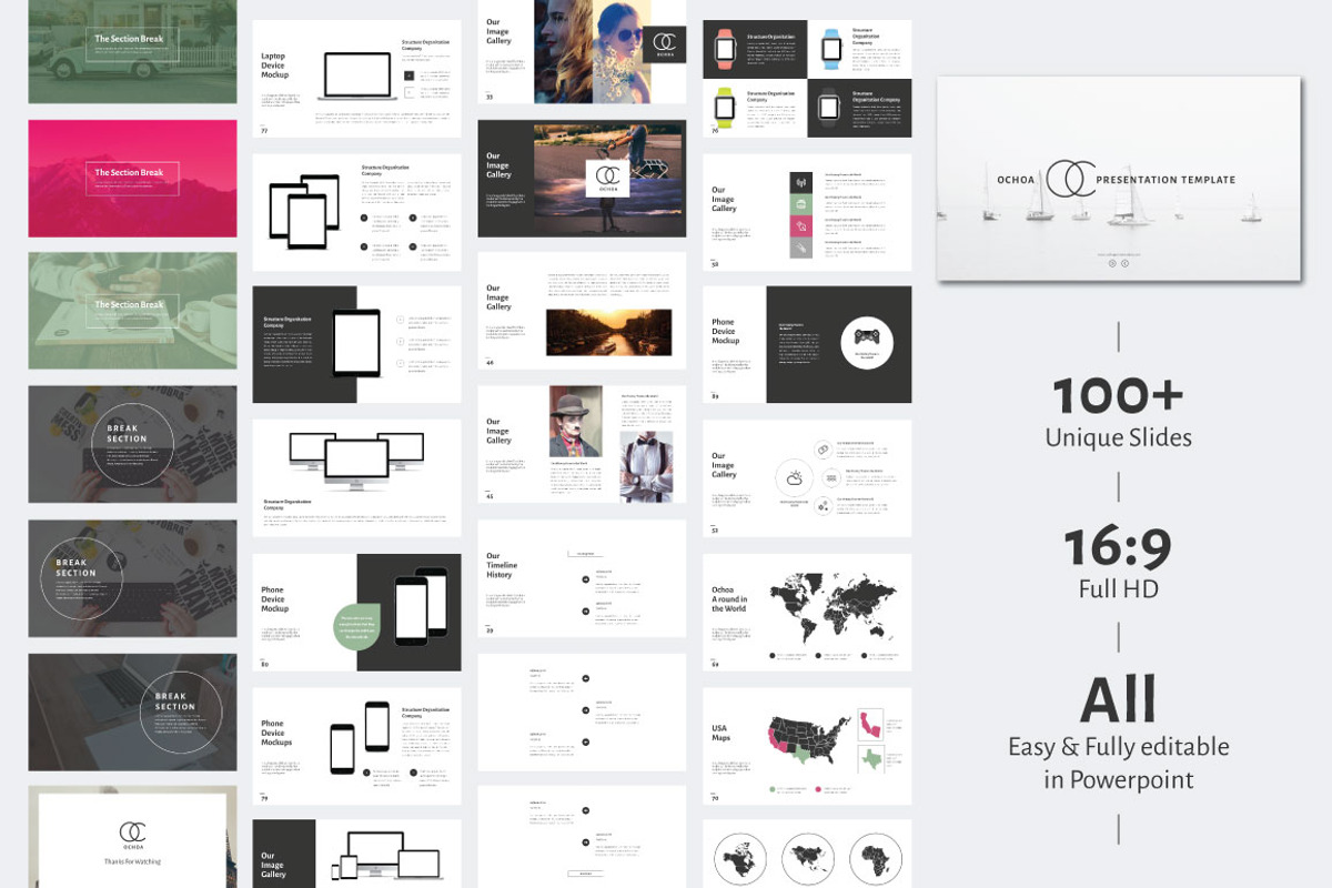 Ochoa Minimal Powerpoint Template, a Presentation Template by Graphicslide (Photo 4 of 4)