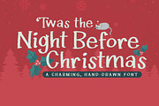 Twas the Night Before Christmas Font, a Serif Font by Quirky Queen Media (Thumbnail 1 of 7)