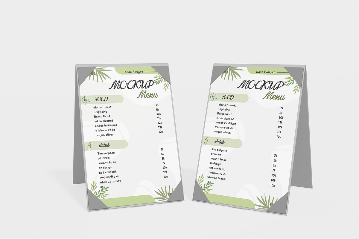 Menu Mockup, a Business Card Template by kebunmockup (Photo 5 of 5)