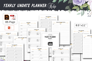 Monthly & Yearly Undated Planner