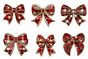 Glitter Christmas bow clipart, an Illustration by CreationArt (Thumbnail 4 of 5)