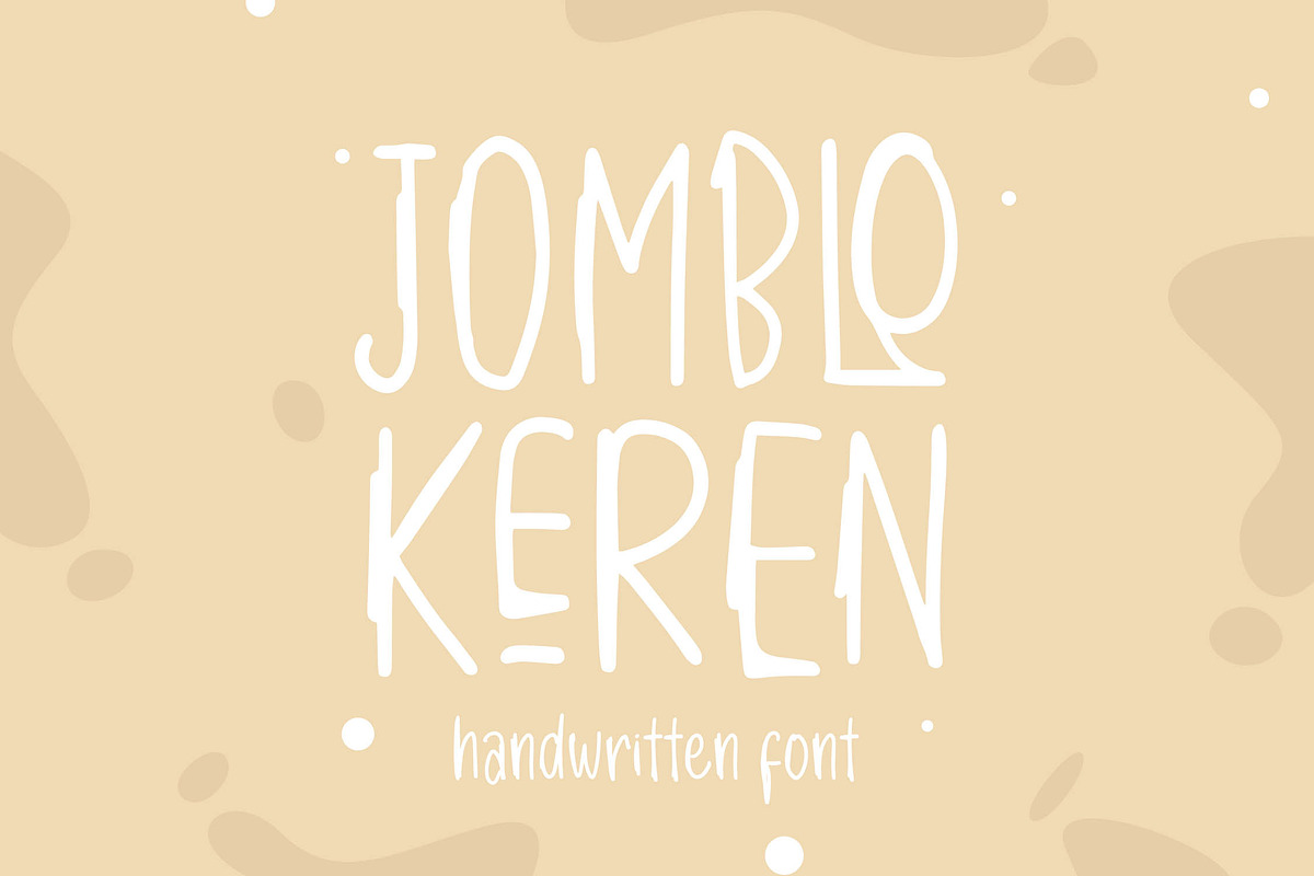 JOMBLO KEREN - Handwritten Font, a Script Font by NTC Graphic (Photo 1 of 7)