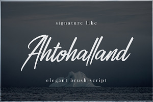 Ahtohalland elegant signature script