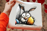 Funny Easter Bunny Peeking Clipart, an Illustration by OK Design (Thumbnail 5 of 6)
