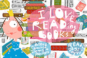 Give me a Book! HUGE Reading Bundle, an Education Illustration by Popmarleo Shop (Thumbnail 2 of 20)