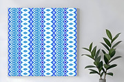 Blue Ethnic Geometric Seamless Repea, a Pattern Graphic by Sharon Schwalbe (Thumbnail 4 of 7)