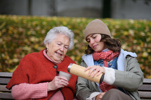 Portrait of a granddaughter and