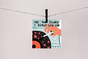Groovy Valentine clipart collection, a Seasonal Illustration by Paper Cherry (Thumbnail 19 of 21)