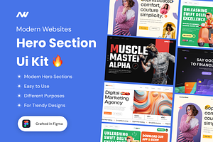 Website Hero Section Modern UI Kit