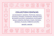 Achievement Icons, an Outline Icon by Made by Made (Thumbnail 2 of 7)