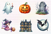 Watercolor  Haunted house, an Illustration by CreationArt (Thumbnail 4 of 6)