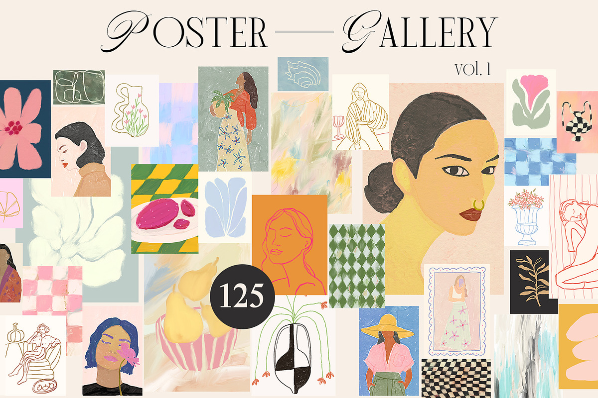 Modern Hand-drawn Wall Art Bundle, a Graphic by Ayya Studio (Photo 26 of 68)