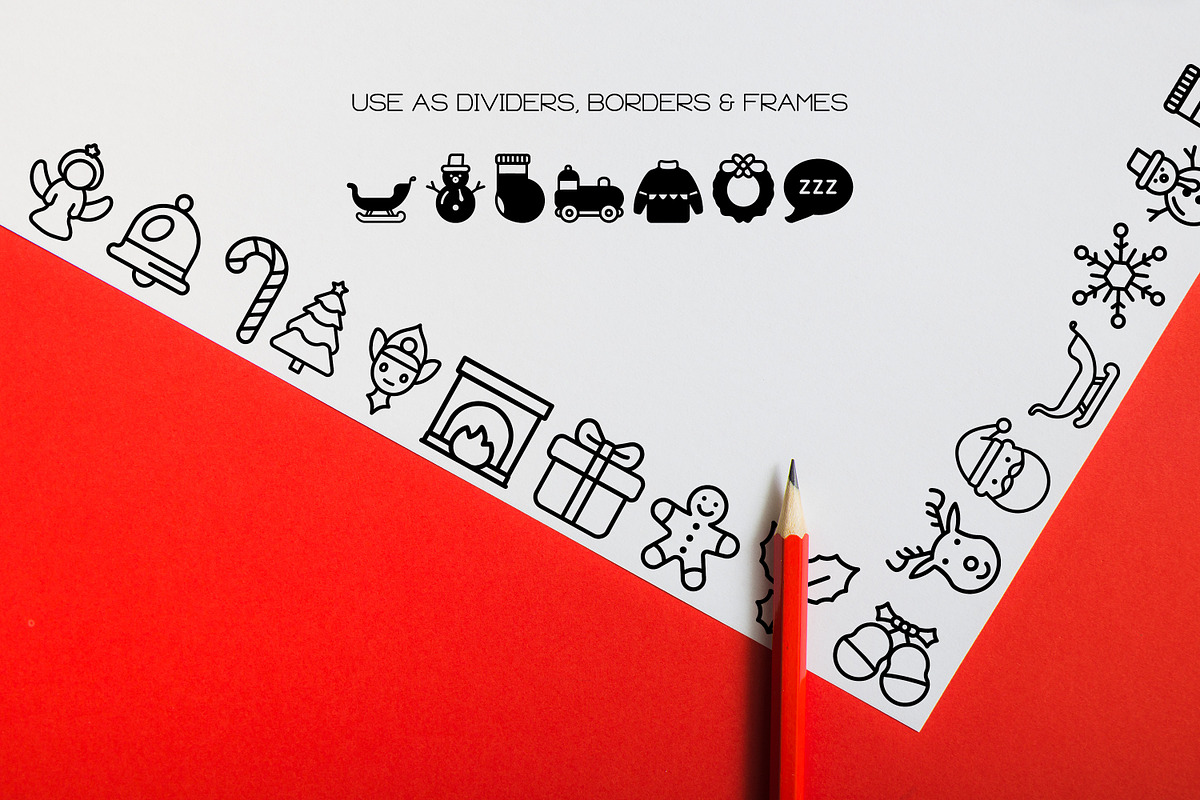 Christmas Icons - Dingbat Font, a Symbol Font by WADLEN (Photo 7 of 7)