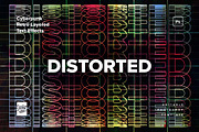 Cyberpunk Retro Layered Text Effects, a Brushes & More by veila.me (Thumbnail 8 of 9)